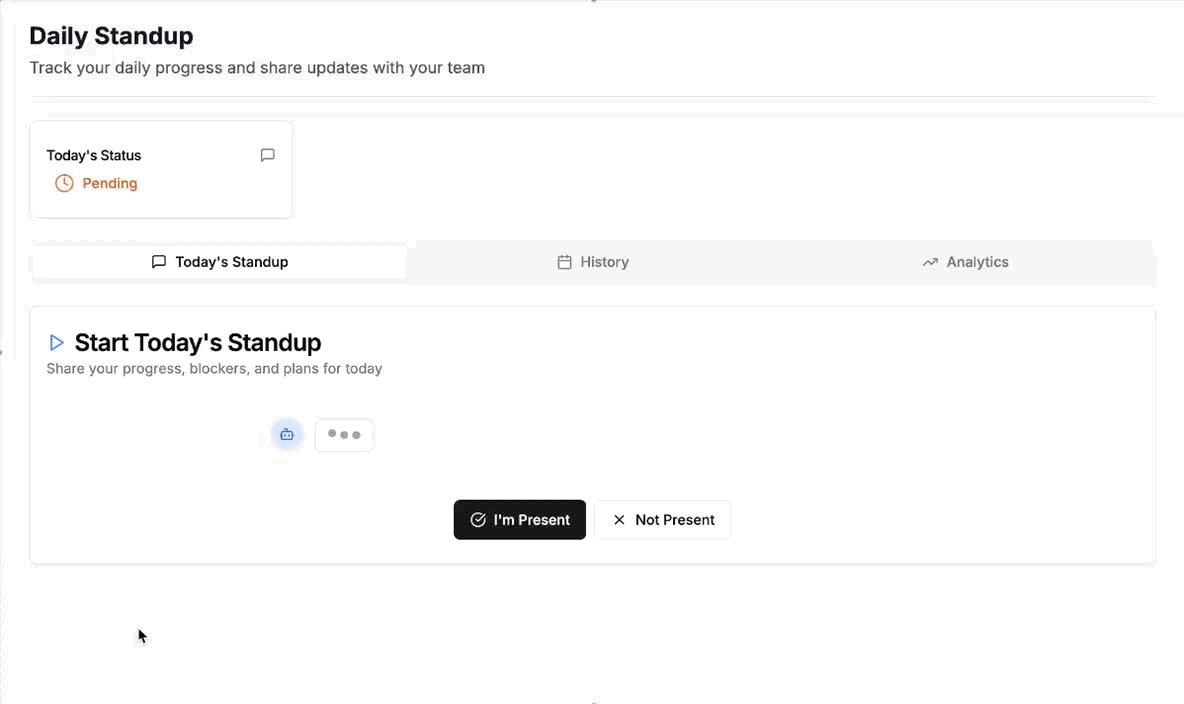AI Standup Chat